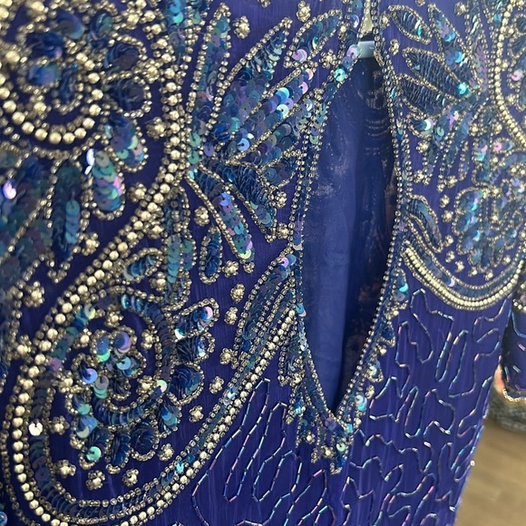 Golden Girls-2 Vintage Stenay Silk Sequence Ritzy Dresses Silk Cocktail attire - Picture 10 of 16